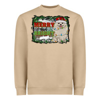 Mushroom merry and bright pomeranian Heavyweight Sweatshirt - RanaPortraitStore
