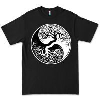 Black tree of life yin yang Premium Tee - artisFamous