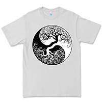 Dove Grey tree of life yin yang Premium Tee - artisFamous