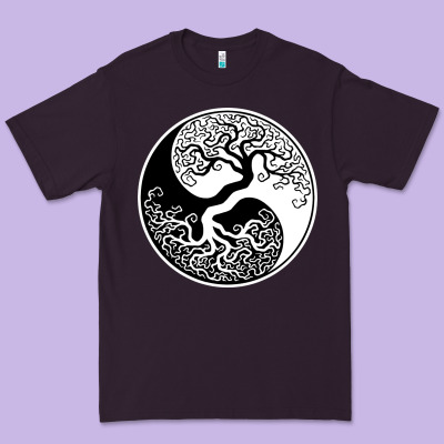 Tree Of Life Yin Yang Premium Tee Designed By Artisfamous