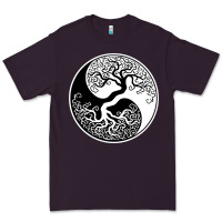 Plum tree of life yin yang Premium Tee - artisFamous