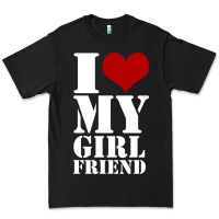 Black i heart my girlfriend shirt Premium Tee - artisFamous