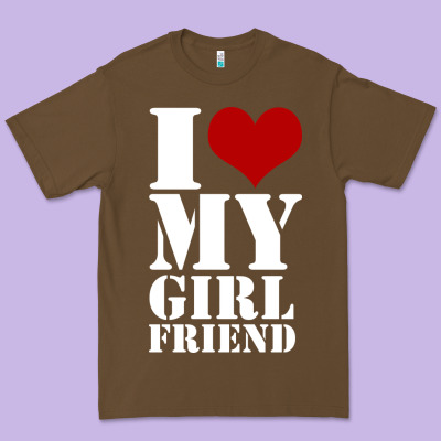 I Heart My Girlfriend Shirt Premium Tee Designed By Artisfamous