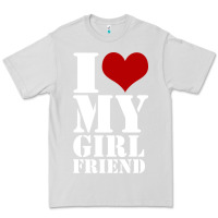 Dove Grey i heart my girlfriend shirt Premium Tee - artisFamous
