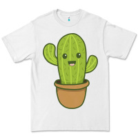 White happy cactus hug me please Premium Tee - artisFamous