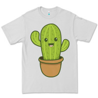 Dove Grey happy cactus hug me please Premium Tee - artisFamous