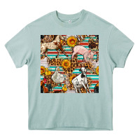 Arona Western Leopard Farm Animals Seamless Pattern Heavy Core Tee - FaDigitalArtStudio