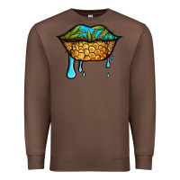 Chestnut summer vibes pineapple lips Premium Sweatshirt - Jasminsmagicworld