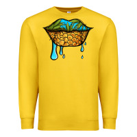 Lemon summer vibes pineapple lips Premium Sweatshirt - Jasminsmagicworld