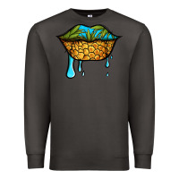 Smoke summer vibes pineapple lips Premium Sweatshirt - Jasminsmagicworld