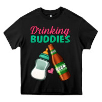 Black Drinking Buddies Heavy Core Tee - Jasminsmagicworld