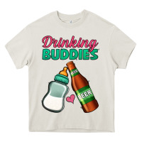 Cream Drinking Buddies Heavy Core Tee - Jasminsmagicworld