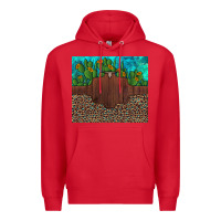 Red custom cactus and sunflowers leopard turquoise Premium Hoodie - Artiststas