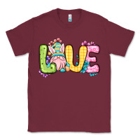 Burgundy Easter Day Love Easter gnome Classic Tee - OliviaCreatesArt