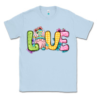 Dusty Blue Easter Day Love Easter gnome Classic Tee - OliviaCreatesArt