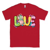 Red Easter Day Love Easter gnome Classic Tee - OliviaCreatesArt