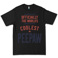 Black Officially The World's Coolest Peepaw | Mens Gift Premium Tee - artisFamous