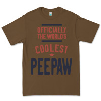 Cacao Officially The World's Coolest Peepaw | Mens Gift Premium Tee - artisFamous