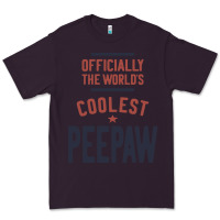 Plum Officially The World's Coolest Peepaw | Mens Gift Premium Tee - artisFamous
