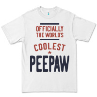 White Officially The World's Coolest Peepaw | Mens Gift Premium Tee - artisFamous
