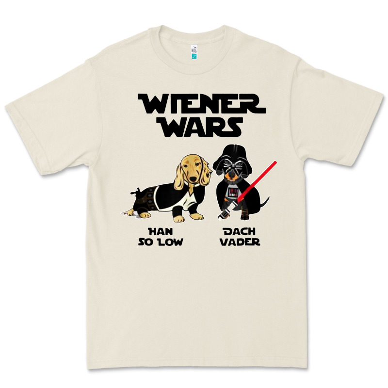 Wiener Wars Funny Dachshund Premium Tee by artisFamous | Teevron