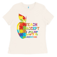 Bone Autism Teach Accept Understand Love Ladies Tee - CowhideDigitalArt