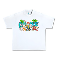 White Cruise Life Urban Heavy Tee - CowhideDigitalArt