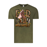 Vintage Olive Fur Baby Mama Dog Vintage Tee - CowhideDigitalArt