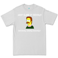 Dove Grey ned flanders Premium Tee - artisFamous
