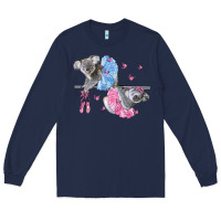 Navy Koalas With Tutu Long Sleeve Tee - LillyAllenDesigns
