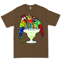 Cacao parrots drinking margarita hawaiian Premium Tee - artisFamous