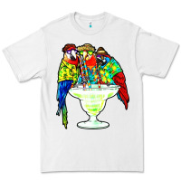 White parrots drinking margarita hawaiian Premium Tee - artisFamous
