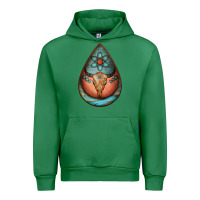 Emerald teardrop tooled leather bullskull earrings Urban Hoodie - Jasminsmagicworld