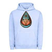 Pigment Grape Ice teardrop tooled leather bullskull earrings Urban Hoodie - Jasminsmagicworld