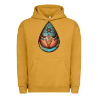 Pigment Peanut Butter teardrop tooled leather bullskull earrings Urban Hoodie - Jasminsmagicworld