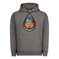 Pigment Tornado teardrop tooled leather bullskull earrings Urban Hoodie - Jasminsmagicworld