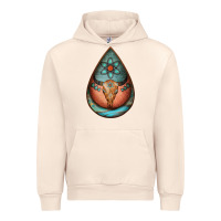 Sandshell teardrop tooled leather bullskull earrings Urban Hoodie - Jasminsmagicworld