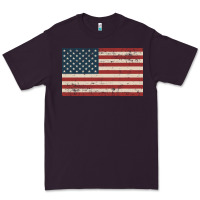 Plum american flag Premium Tee - artisFamous