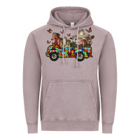 Vintage Zinc farm animals autism Vintage Hoodie - RacoonDesign