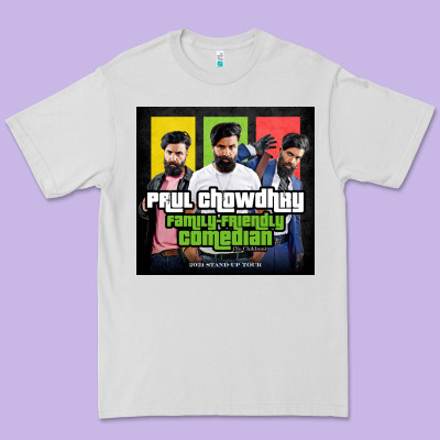 Friendly Comedian Paul Chowdhry Stand Up Premium Tee Designed By Artisfamous