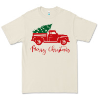 Bone vintage red truck with christmas Premium Tee - artisFamous