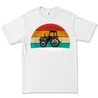 White vintage tractor Premium Tee - artisFamous