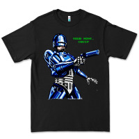 Black 8bit robocop Premium Tee - artisFamous