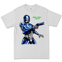 Dove Grey 8bit robocop Premium Tee - artisFamous