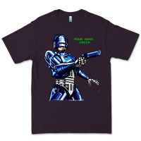 Plum 8bit robocop Premium Tee - artisFamous
