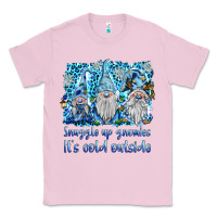 Bubblegum Pink snuggle up gnomies it's coll outside Classic Tee - BarkalooDesign