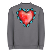 Storm Gemstone Red Heart Heavyweight Sweatshirt - Jasminsmagicworld