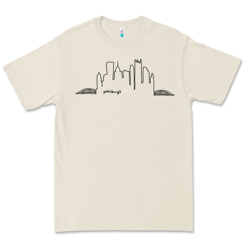 Pittsburgh Skyline City Premium Tee by artisFamous | Teevron