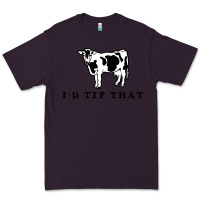 Plum i'd tip that funny cow tipping design Premium Tee - artisFamous