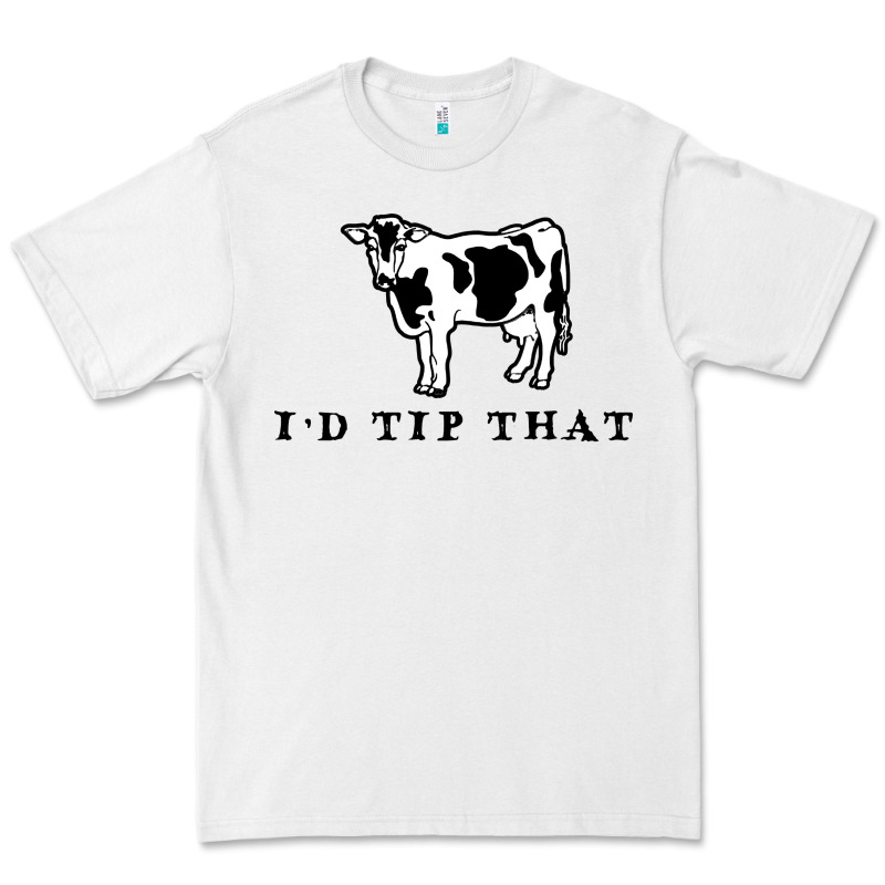 I'd Tip That Funny Cow Tipping Design Premium Tee by artisFamous | Teevron